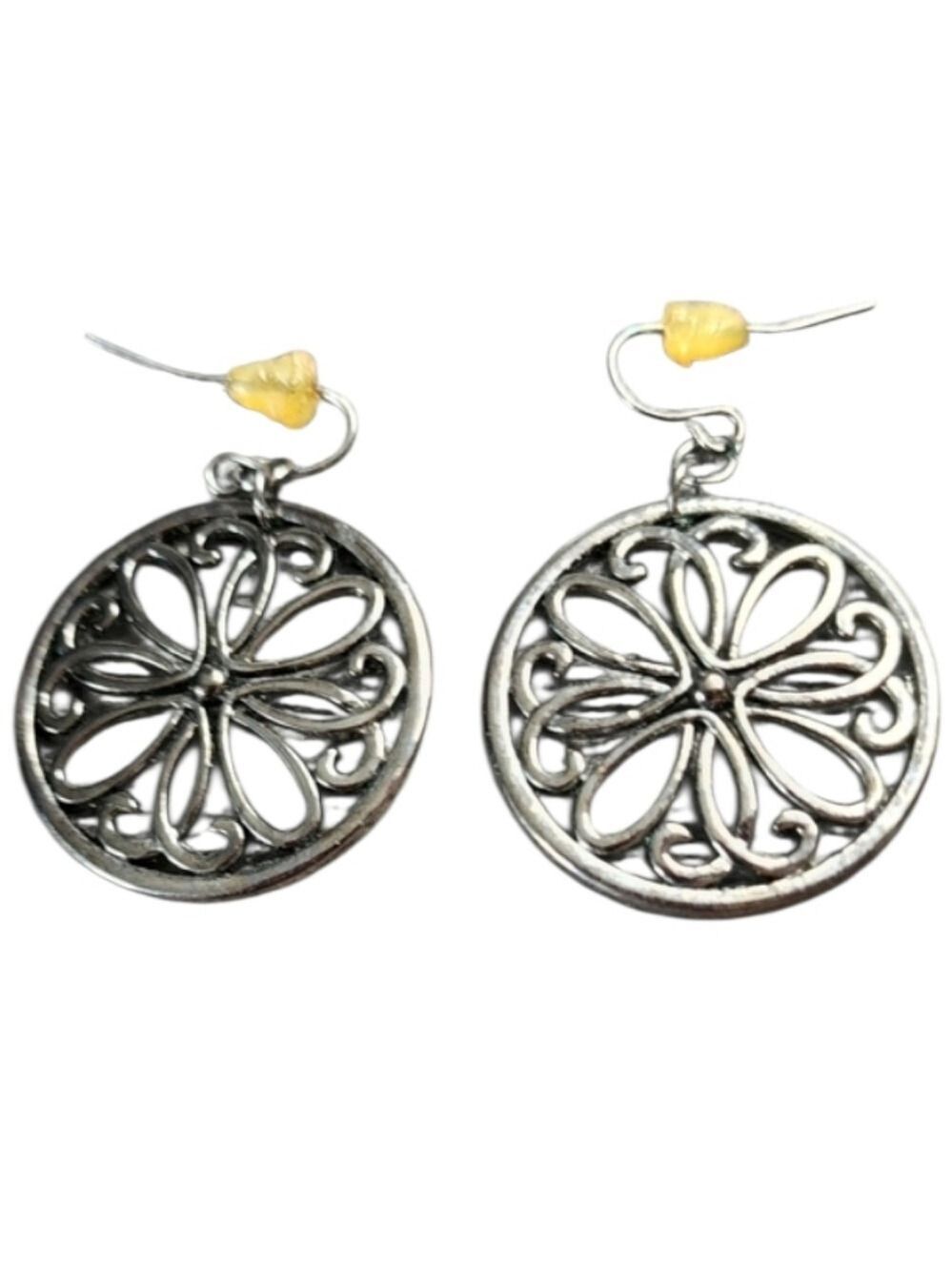 Gunmetal Filigree Earrings
